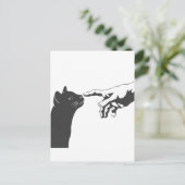 Michelangelo Cat - Kies achtergrondkleur Briefkaart (Staand voorkant)