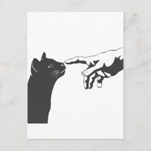 Michelangelo Cat - Kies achtergrondkleur Briefkaart