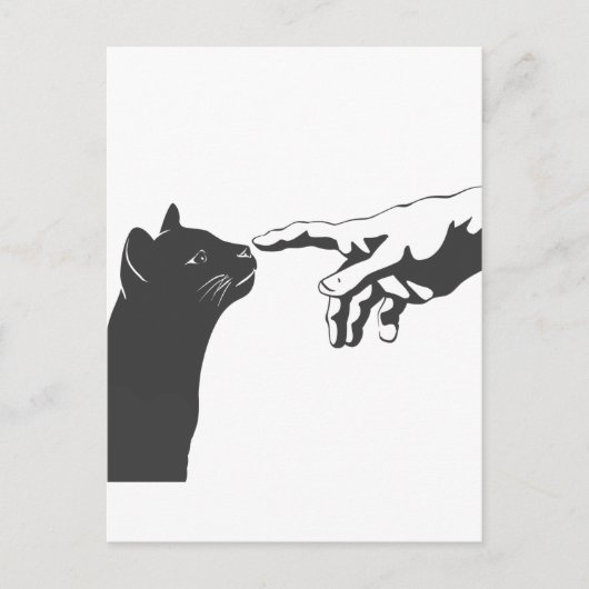 Michelangelo Cat - Kies achtergrondkleur Briefkaart (Voorkant)