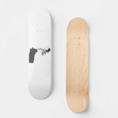 Michelangelo Cat - Kies achtergrondkleur Persoonlijk Skateboard (Voorkant)