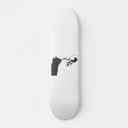 Michelangelo Cat - Kies achtergrondkleur Persoonlijk Skateboard (Voorkant)