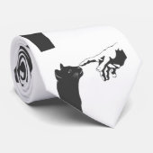 Michelangelo Cat - Kies achtergrondkleur Stropdas (Opgerold)