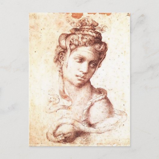 Michelangelo- Cleopatra Briefkaart (Voorkant)