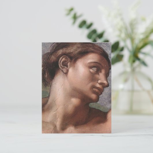 Michelangelo Creatie Adam God Art Briefkaart (Staand voorkant)