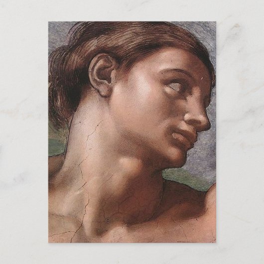 Michelangelo Creatie Adam God Art Briefkaart (Voorkant)