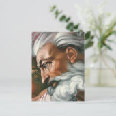 Michelangelo Creatie Adam God Art Briefkaart (Staand voorkant)