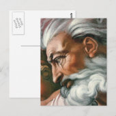 Michelangelo Creatie Adam God Art Briefkaart (Voorkant / Achterkant)