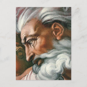 Michelangelo Creatie Adam God Art Briefkaart