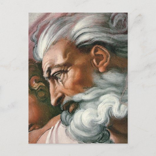 Michelangelo Creatie Adam God Art Briefkaart (Voorkant)