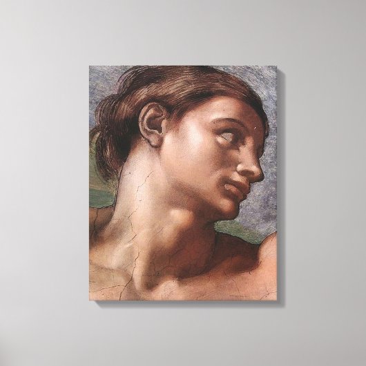 Michelangelo Creatie Adam God Art Canvas Afdruk (Voorkant)