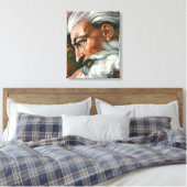 Michelangelo Creatie Adam God Art Canvas Afdruk (Insitu (Slaapkamer))