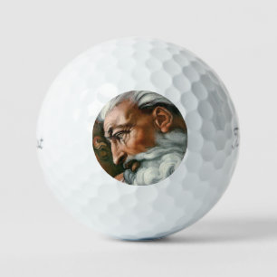 Michelangelo Creatie Adam God Art Golfballen