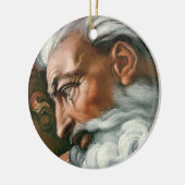 Michelangelo Creatie Adam God Art Keramisch Ornament (Links)