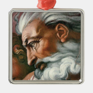 Michelangelo Creatie Adam God Art Metalen Ornament
