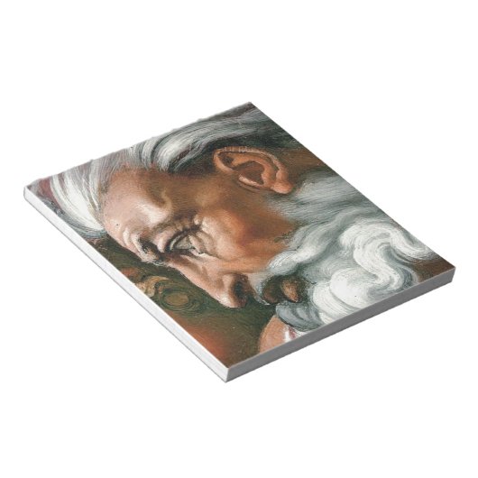 Michelangelo Creatie Adam God Art Notitieblok (Schuin)