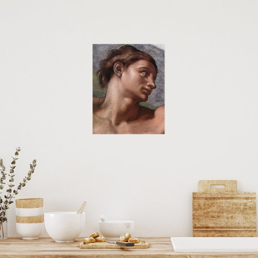 Michelangelo Creatie Adam God Art Poster (Keuken)