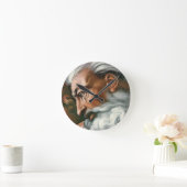 Michelangelo Creatie Adam God Art Ronde Klok (Huis)