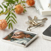 Michelangelo Creatie Adam God Art Sleutelhanger (Zijkant)