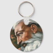 Michelangelo Creatie Adam God Art Sleutelhanger (Voorkant)