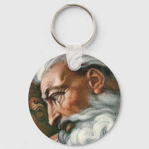 Michelangelo Creatie Adam God Art Sleutelhanger