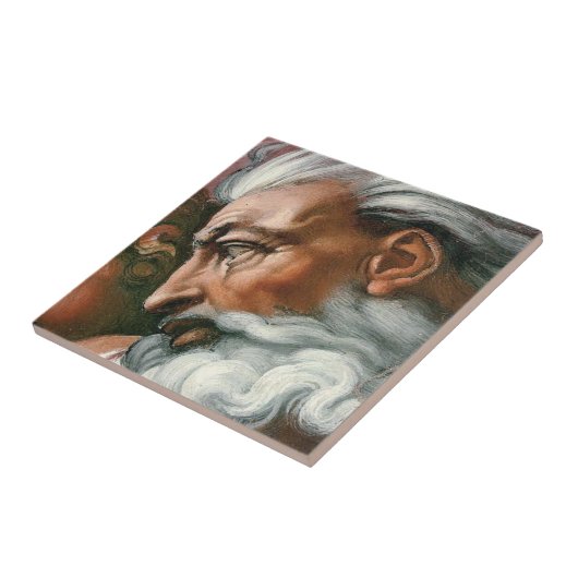 Michelangelo Creatie Adam God Art Tegeltje (Zijkant)