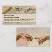 Michelangelo Creatie Adam God Art Visitekaartje (Voorkant / Achterkant)
