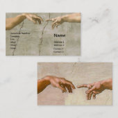 Michelangelo Creatie Adam God Art Visitekaartje (Voorkant / Achterkant)