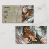 Michelangelo Creatie Adam God Art Visitekaartje (Voorkant / Achterkant)