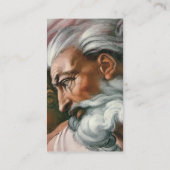 Michelangelo Creatie Adam God Art Visitekaartje (Achterkant)
