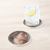 Michelangelo Creatie Adam God Art Zandsteen Onderzetter (Zijkant)