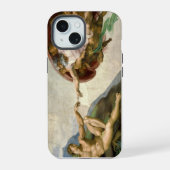 Michelangelo Creatie van Adam Art iPhone 15 Case (Achterkant)