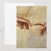 Michelangelo Creatie van Adam Sistine Chapel Kaart (Voorkant / Achterkant)
