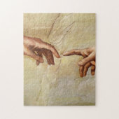 Michelangelo Creatie van Adam Sistine Chapel Legpuzzel (Verticaal)