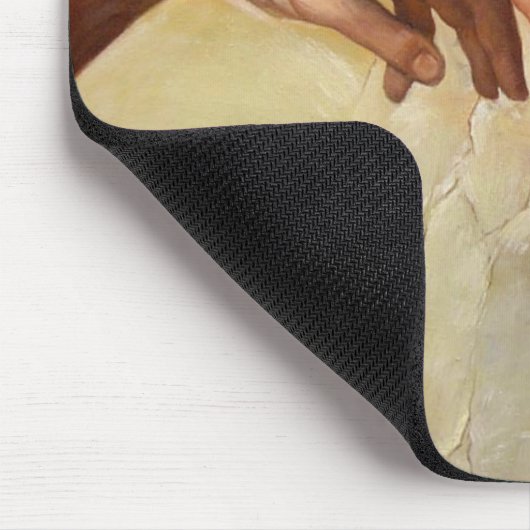 Michelangelo Creatie van Adam Sistine Chapel Muismat (Hoek)