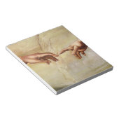 Michelangelo Creatie van Adam Sistine Chapel Notitieblok (Schuin)