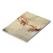 Michelangelo Creatie van Adam Sistine Chapel Notitieblok (Linkerzijde)