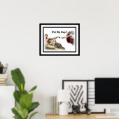 Michelangelo - Creatie van Man - Trek mijn vinger Poster (Thuiskantoor)