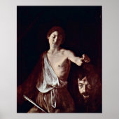 Michelangelo da Caravaggio - David en Goliath Poster (Voorkant)