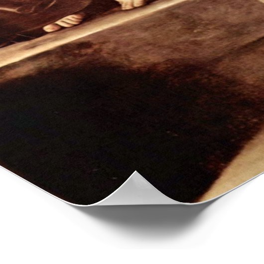 Michelangelo da Caravaggio - Madonna van Pilgrims Poster (Hoek)