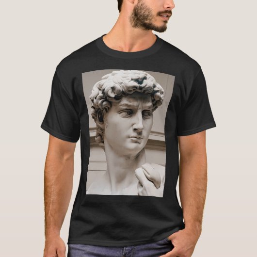 Michelangelo David (hoofd) T-shirt (Voorkant)