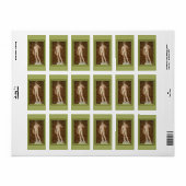 MICHELANGELO DAVID MET VIJGENBLAD ETIKET (Full Sheet)