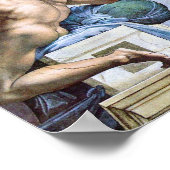 Michelangelo - De creatie van zonmaan en sterren Poster (Hoek)