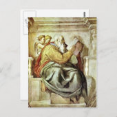 Michelangelo: De profeet Zechariah Briefkaart (Voorkant / Achterkant)