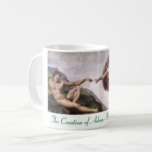 Michelangelo De schepping van Adam Mok (Voorkant links)