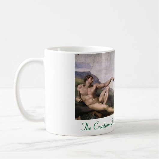 Michelangelo De schepping van Adam Mok (Links)