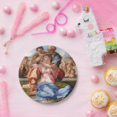 Michelangelo-Doni Tondo Papieren Bordje (Feest)