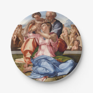 Michelangelo-Doni Tondo Papieren Bordje