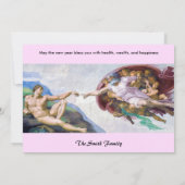 Michelangelo - Gelukkig Nieuwjaar / Creatie van Ad Feestdagenkaart (Achterkant)