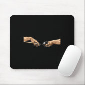 Michelangelo handen creatie van Adam Pool Billiard Muismat (Met muis)