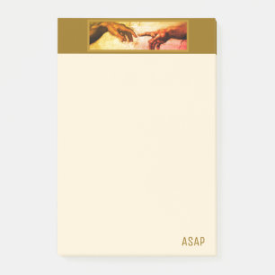 Michelangelo-handen vintage kunst ASAP op ivoor Post-it® Notes